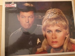 2 Star Trek: The Original Series Photo Portrait Prints with SIGNED feat B5 JKT10