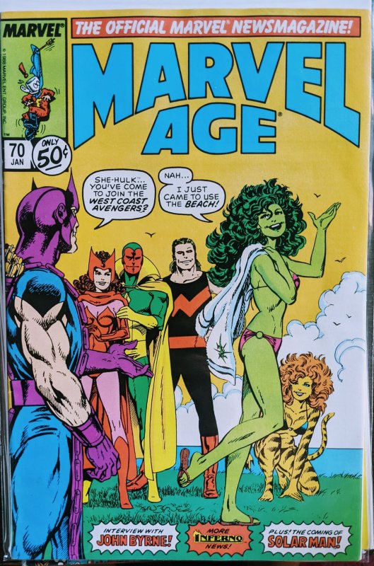 Marvel Age #70 (1989) SHE-HULK