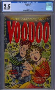 VOODOO #7 CGC 2.5 SKULL COVER PRE-CODE HORROR