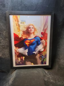 Stanley Artgerm Lau 12x16 DC Comics Framed Art Print Supergirl