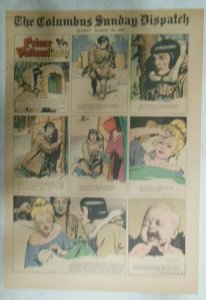 Prince Valiant Sunday Page by Hal Foster from 8/31/1947 Tabloid Page Size  