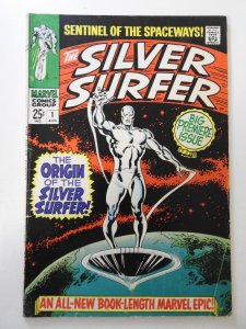 The Silver Surfer #1 (1968) FR/GD Condition 1/2 book-length spine split