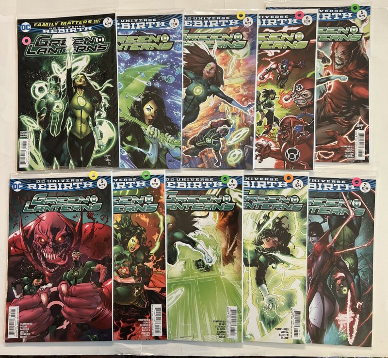 10 DC Universe Rebirth Green Lanterns #2 4-7  + Variants #2 4 5 6 7 (2016)