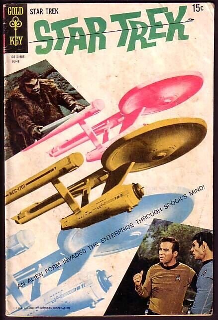 STAR TREK-#4-GOLD KEY-WILD COVER!-COLORFUL! G