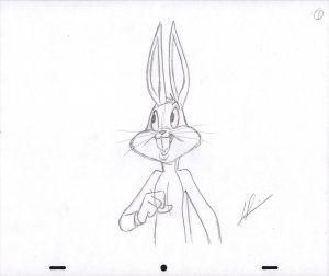 Bugs Bunny Animation Pencil Art - 1 - Talking