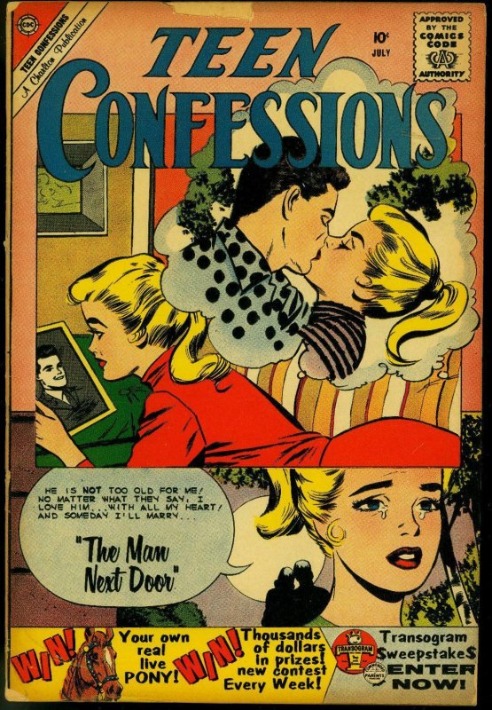 TEEN CONFESSIONS #6 1960 CHARLTON COMICS ROMANCE VG