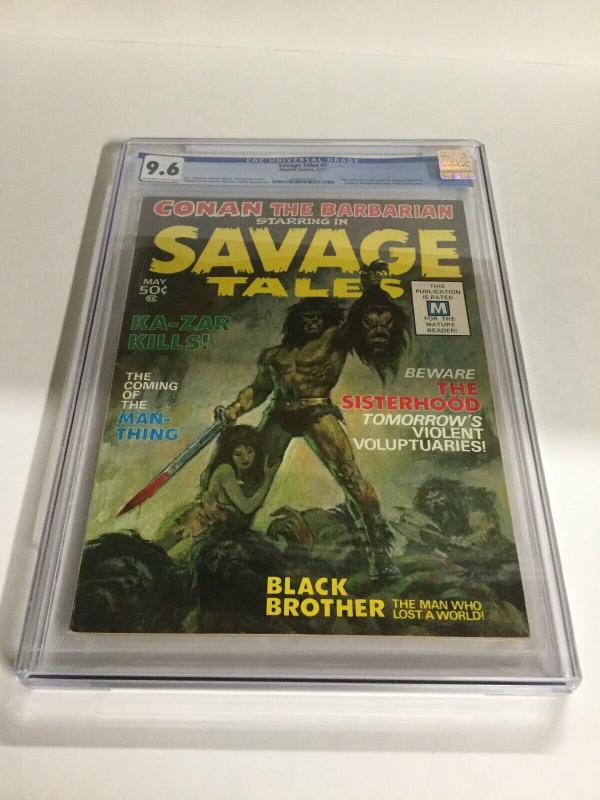 Savage Tales 1 CGC 9.6 OW/W First Appearance Of Man-Thing Marvel Comics