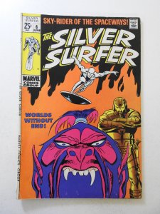 The Silver Surfer #6 (1969) GD/VG Condition 1 1/2 in cumulative spine split