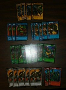 Teenage Mutant Ninja Turtles TCG Konami 28 Card Lot