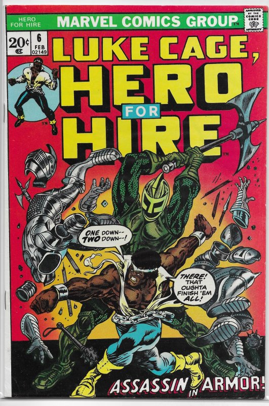 Hero for Hire   vol. 1   # 6 VG/FN Luke Cage