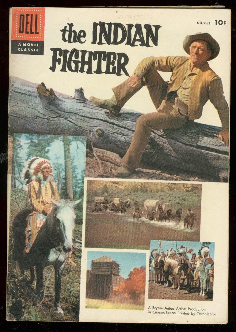 Indian Fighter Four Color 687 1956 Kirk Douglas Movie Fn Hipcomic