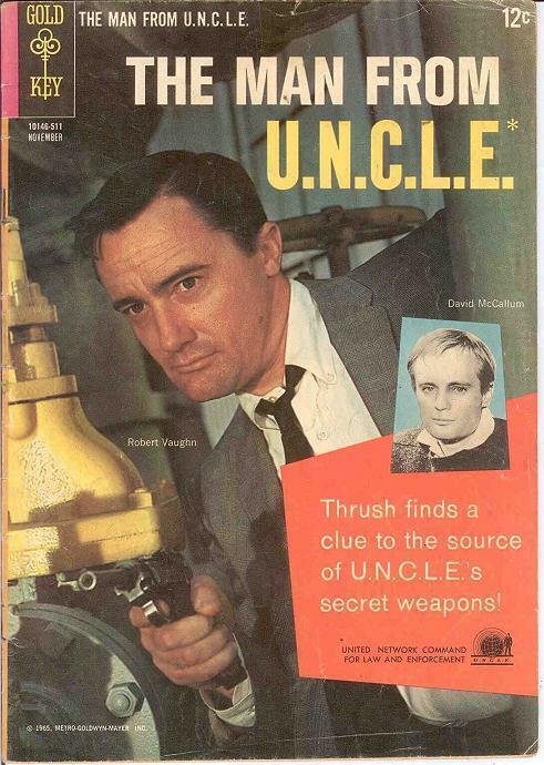 MAN FROM UNCLE (1965-1969 GOLD KEY) 3 VG- PHOTOCOVER: R COMICS BOOK