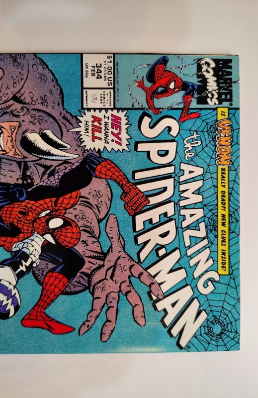 The Amazing Spider-Man #344 (1991) Sharp NM+ Rich Color!