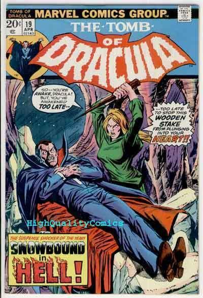 TOMB of DRACULA #19, FN, Vampire , Blade immune to, 1972, more ToD in store