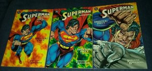 SUPERMAN DOOMSDAY HUNTER / PREY #1-3 very fine COMPLETE SET 1994 lot run movie