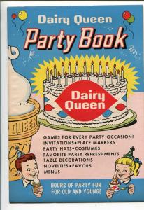 DAIRY QUEEN PARTY BOOK 1960-PUZZLES AND GAMES-ICE CREAM-fn/vf