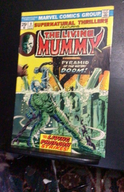 Supernatural Thrillers #9 (1974) Living Mummy key! Hi grade! VF/NM Oregon CERT!