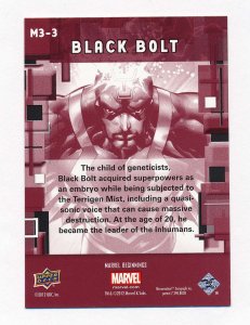 Upper Deck 2012 Marvel Beginnings III Micromotion Card #3 Black Bolt NM/MT