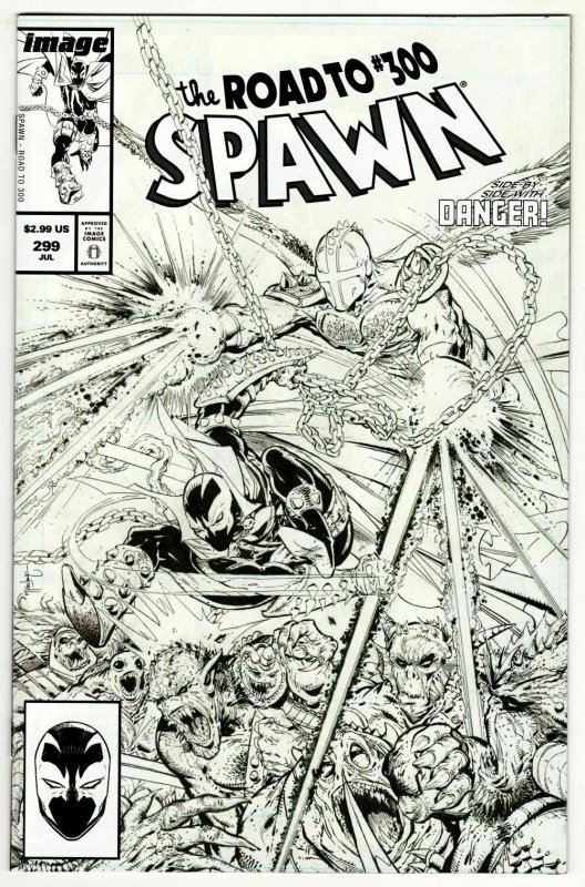 Spawn #299 Cvr C McFarlane B&W Variant (Image, 2019) NM