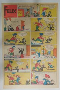 Felix The Cat Sunday Page by Otto Mesmer from 12/1/1940 Size: 11 x 15 inches