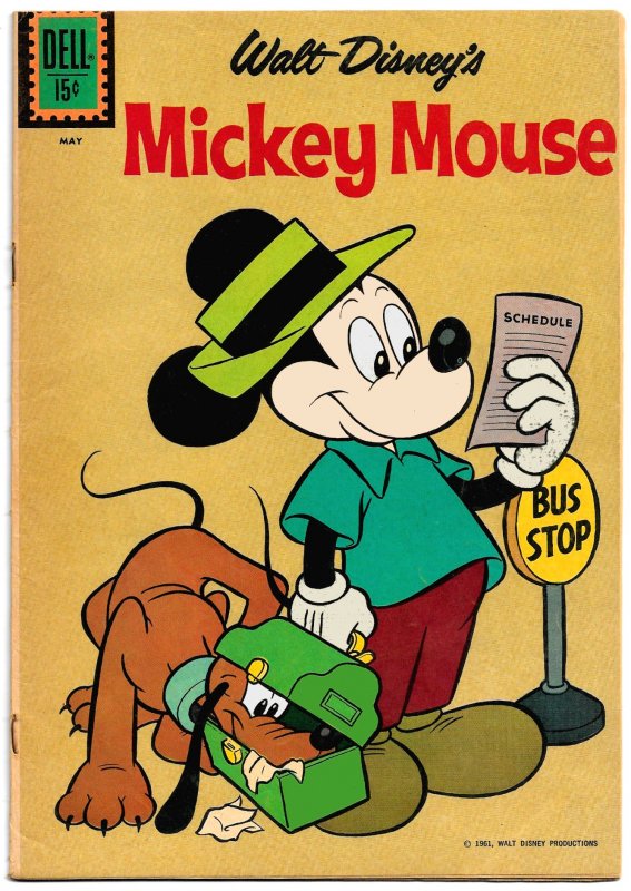 Early '60s Mickeys! MICKEY MOUSE #77&78 1961 Dell Comics  VG/FN  Hubbard...