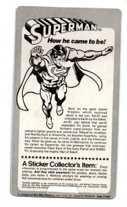 Super Heroes Puffi-Stickers - Superman - #1401 - 1981 - Vintage 