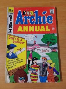 Archie Annual #19 ~ GOOD - VERY GOOD VG ~ 1967 Archie Comics