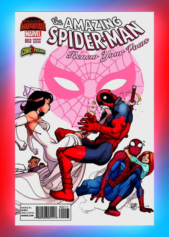 Spider-Man Renew Your Vows #2 Deadpool vs Mary Jane 1st Funny Cover Key Variant