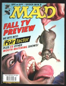 Mad Magazine #446 10/2004-Mark Fredrickson Fear Factor cover -Fall TV Preview...