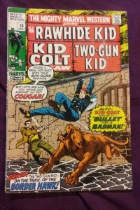 MIGHTY MARVEL WESTERN #10 vg/fn 5.0  RAWHIDE KID / KID COLT / TWO-GUN KID 1970