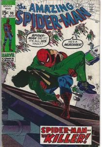 amazing spider man #90 vg+ $10.00