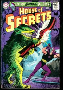 HOUSE OF SECRETS #73-ECLIPSO VS. SEA-TITAN-DC VG+