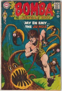 Bomba The Jungle Boy #3 (Jan-Feb 1968, DC), G condition (2.0)