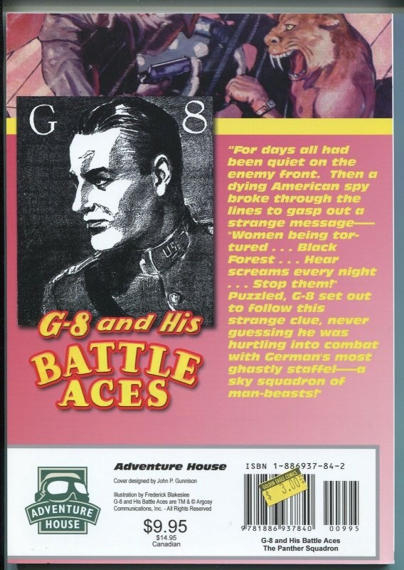 G-8 AND HIS BATTLE ACES 2004-POPULAR-REPRINT OF 9/1934 ISSUE-CAVE-PANTHER-nm