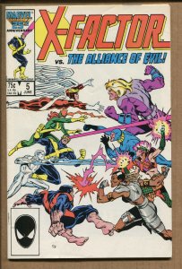 X-Factor #5 - 1st Apocalypse Cameo! - 1986 (Grade 9.0) WH