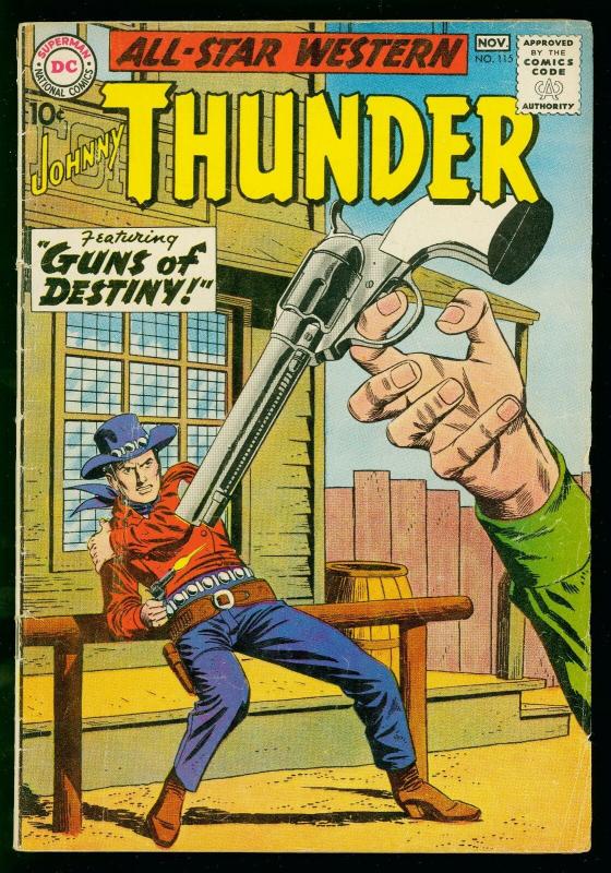 ALL STAR WESTERN #115 1960-JOHNNY THUNDER- DC COMICS- G+ 