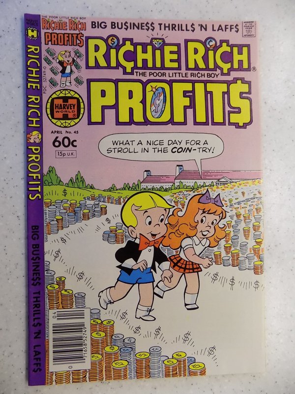 RICHIE RICH PROFITS # 45 HARVEY CARTOON ADVENTURE FUNNY