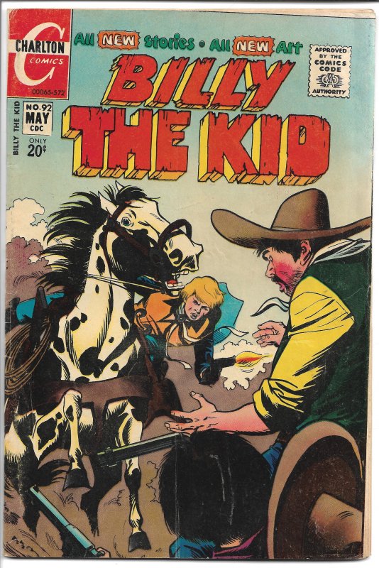 Billy The Kid 92 - Bronze Age - May, 1972 (FN)