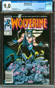 Wolverine #1 (1988) - CGC Graded 9.0 - 1st Wolverine as Patch