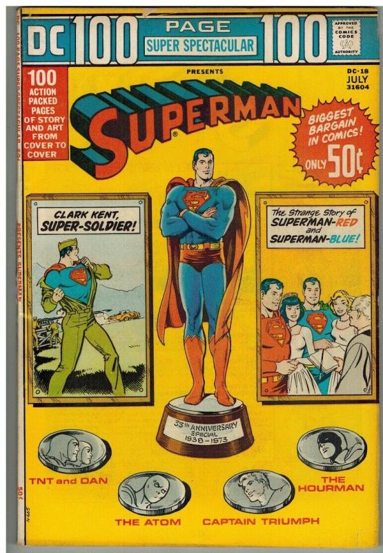 DC 100 PAGE SUPER SPECTACULAR DC-18 VG July 1973