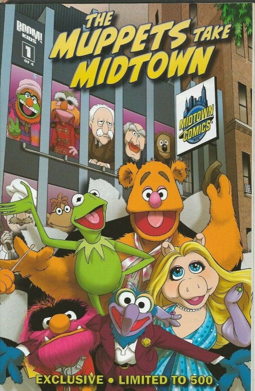 Muppet Show #1 Muppets Take Midtown Variant Cover 2009 Boom Comics 1/500 