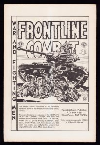 EC Comics Frontline Combat Cover Portfolio (1983) 6.0/6.5