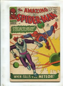 The Amazing Spider-Man #36-When Falls the Meteor Fisherman Collection(4.0)1966