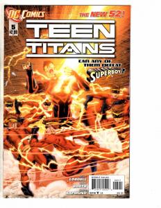 6 Teen Titans DC NEW 52 Comic Books # 0 2 3 4 5 + Annual # 1 Flash Robin J259