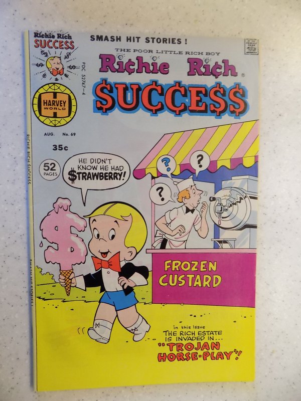 RICHIE RICH SUCCESS # 69 HARVEY CARTOON ADVENTURE FUNNY