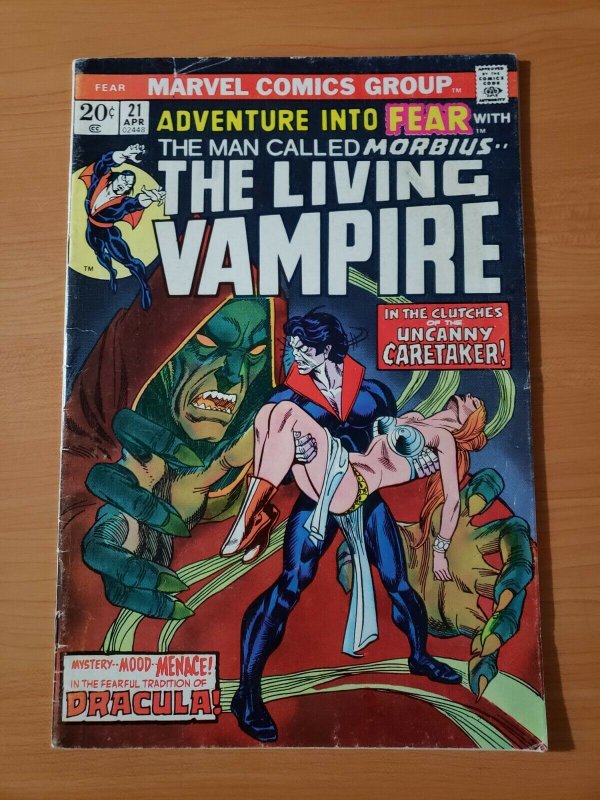 Adventures into Fear #21 Morbius ~ FINE - VERY FINE VF ~ 1974 Marvel Comics