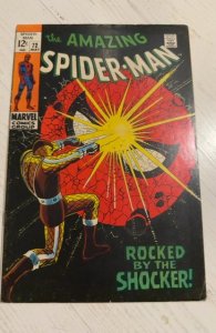 The Amazing Spider-Man #72 (1969) rocked by the shocker