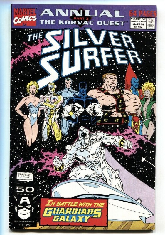 Silver Surfer Annual #4-1991-Origin-Guardians of the Galaxy VF/NM