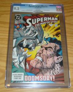 Superman: the Man of Steel #19 CGC 9.2 early doomsday cover - dc comics 1993 1st
