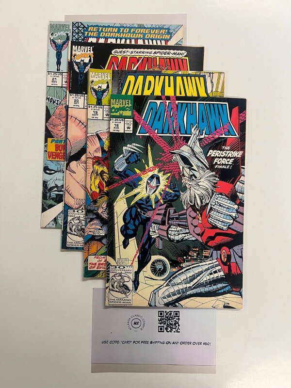 4 Dark Hawk Marvel Comic Books # 18 19 20 21 Avengers Defenders Hulk 24 JS30